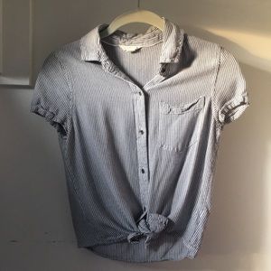 Striped button up Aeropostale shirt. Size x-small.